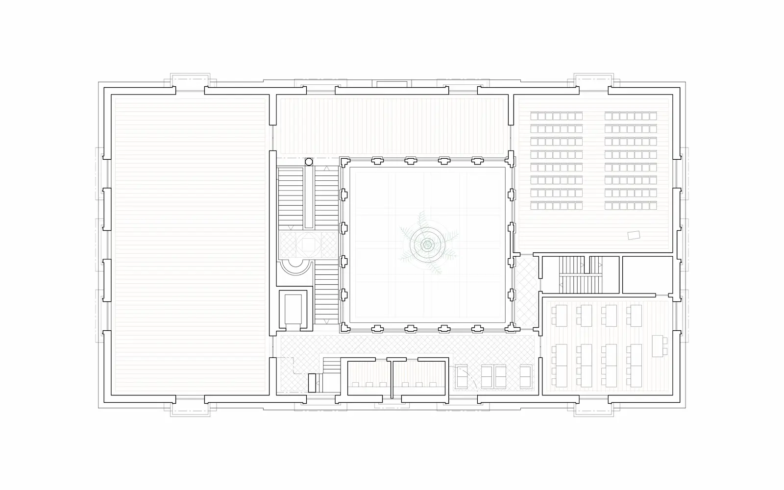 First floor plan of museum