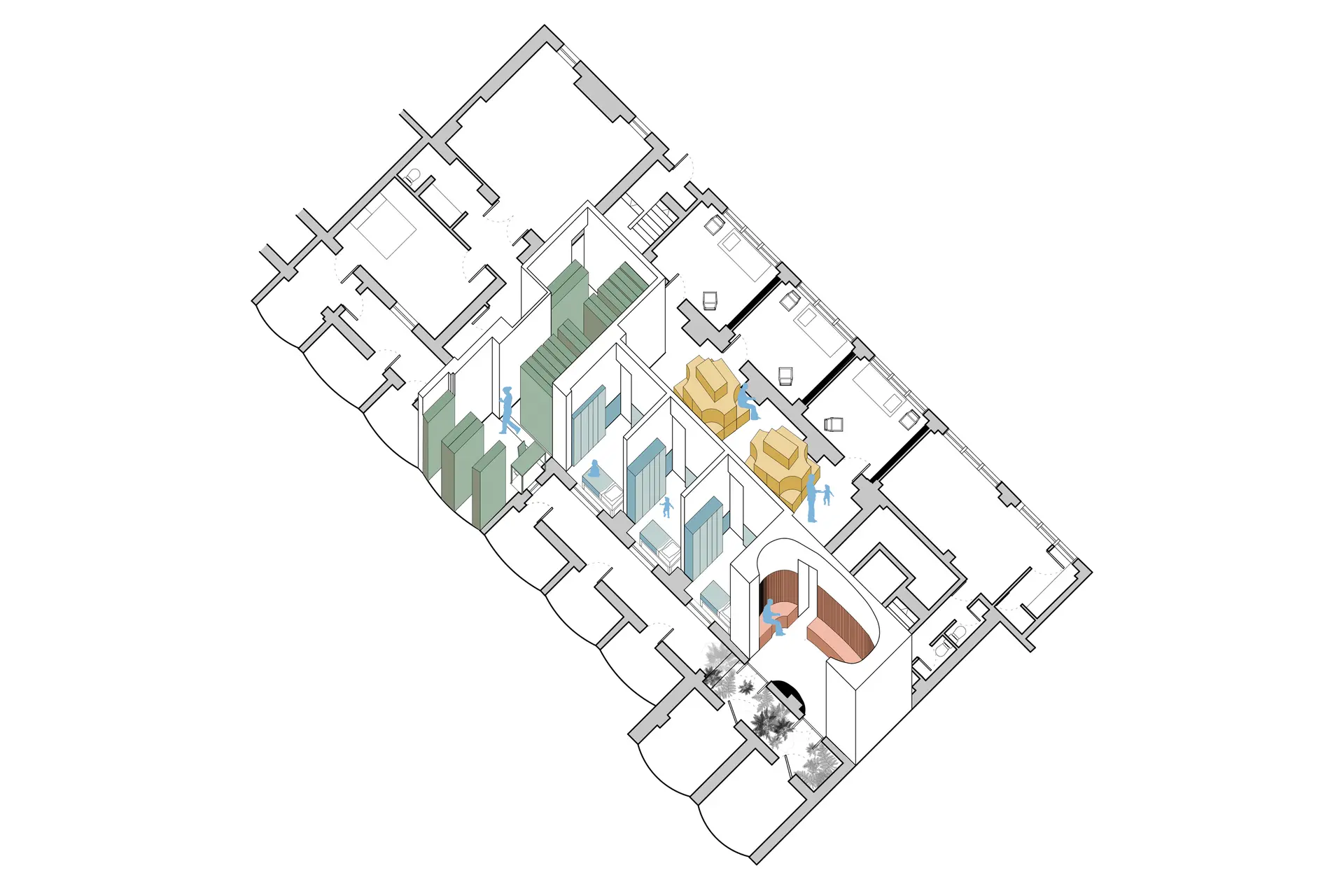 Basement axonometric