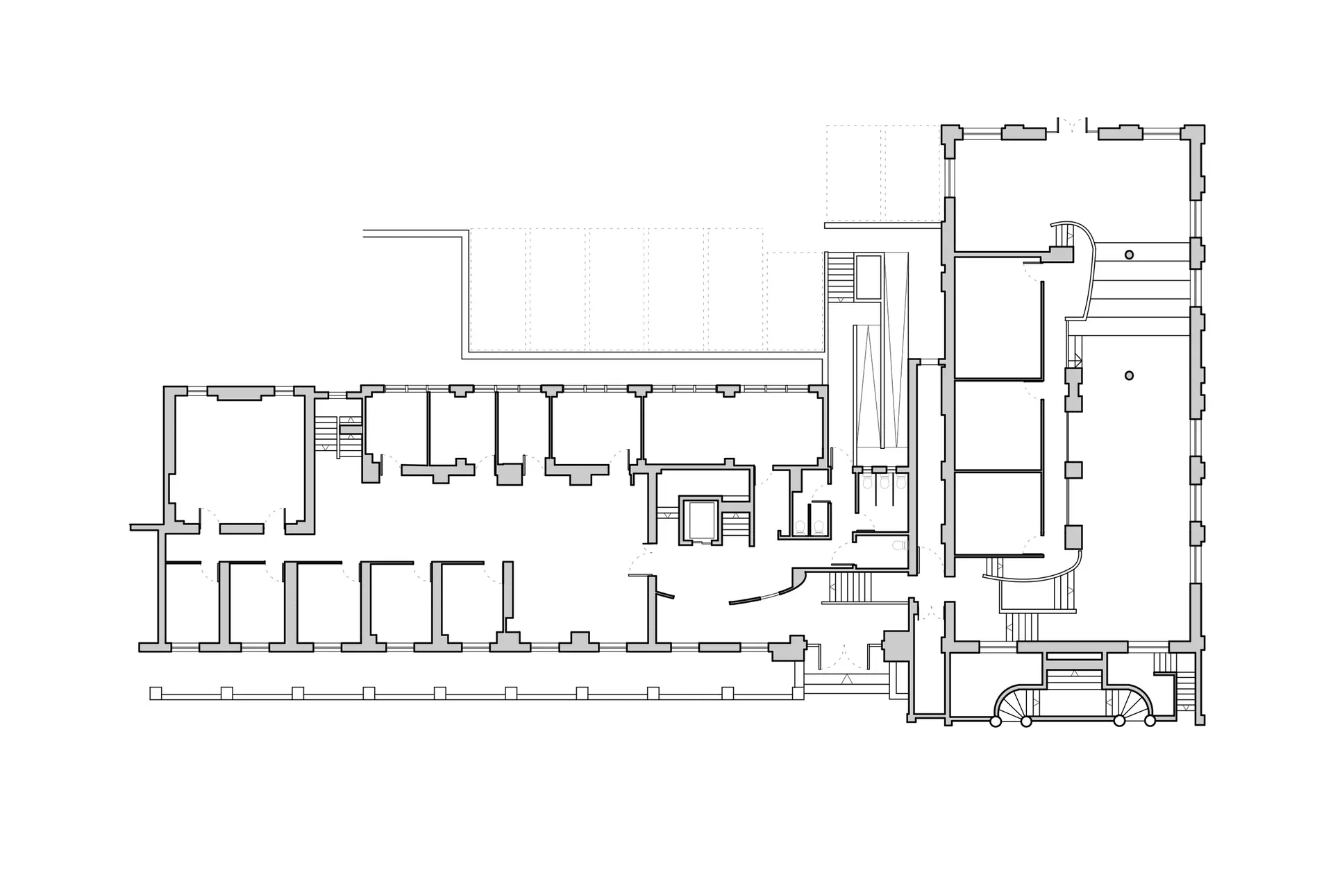 Existing ground floor plan