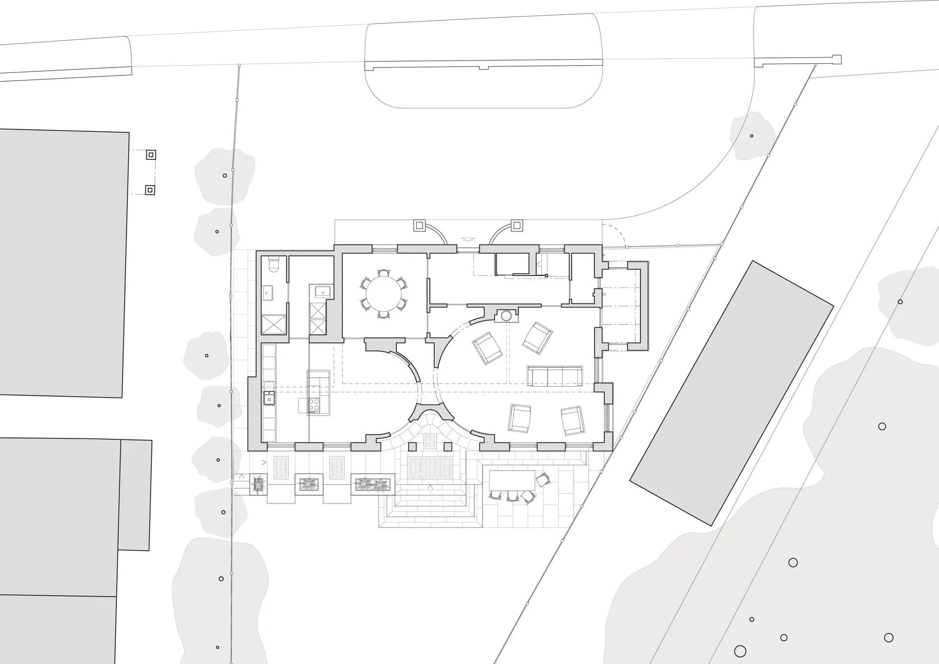 Proposed ground floor plan alternative