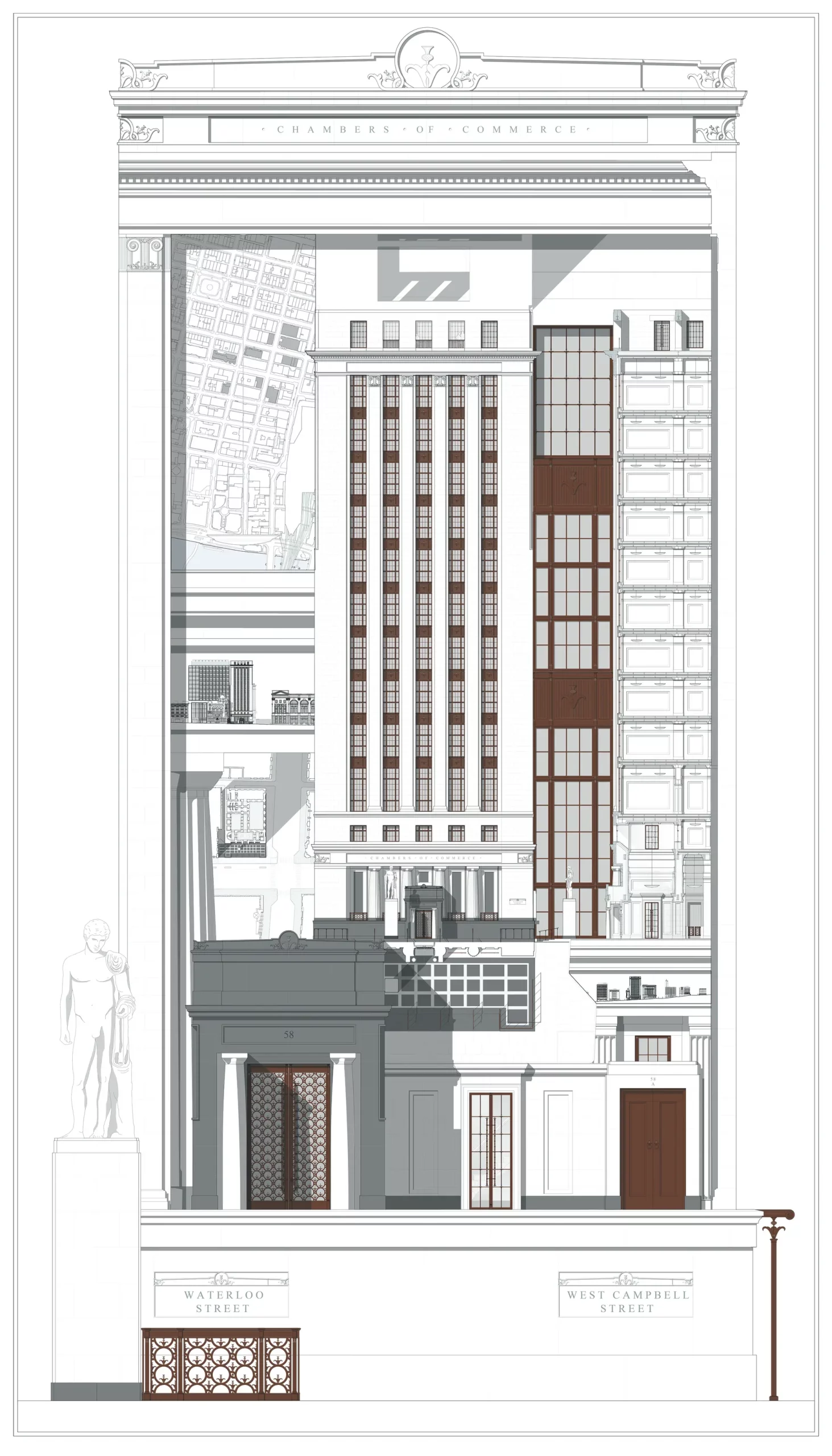 Commercial building in Glasgow, analytique, Anthony Fitheoglou, 2020