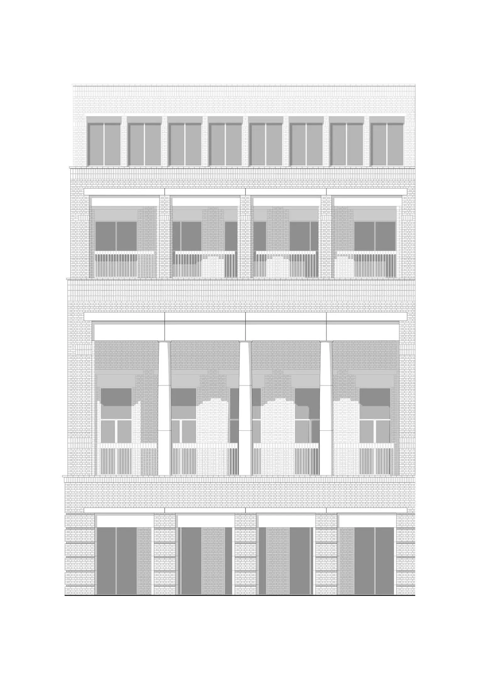 Livery Hall elevation, George Davis, 2022