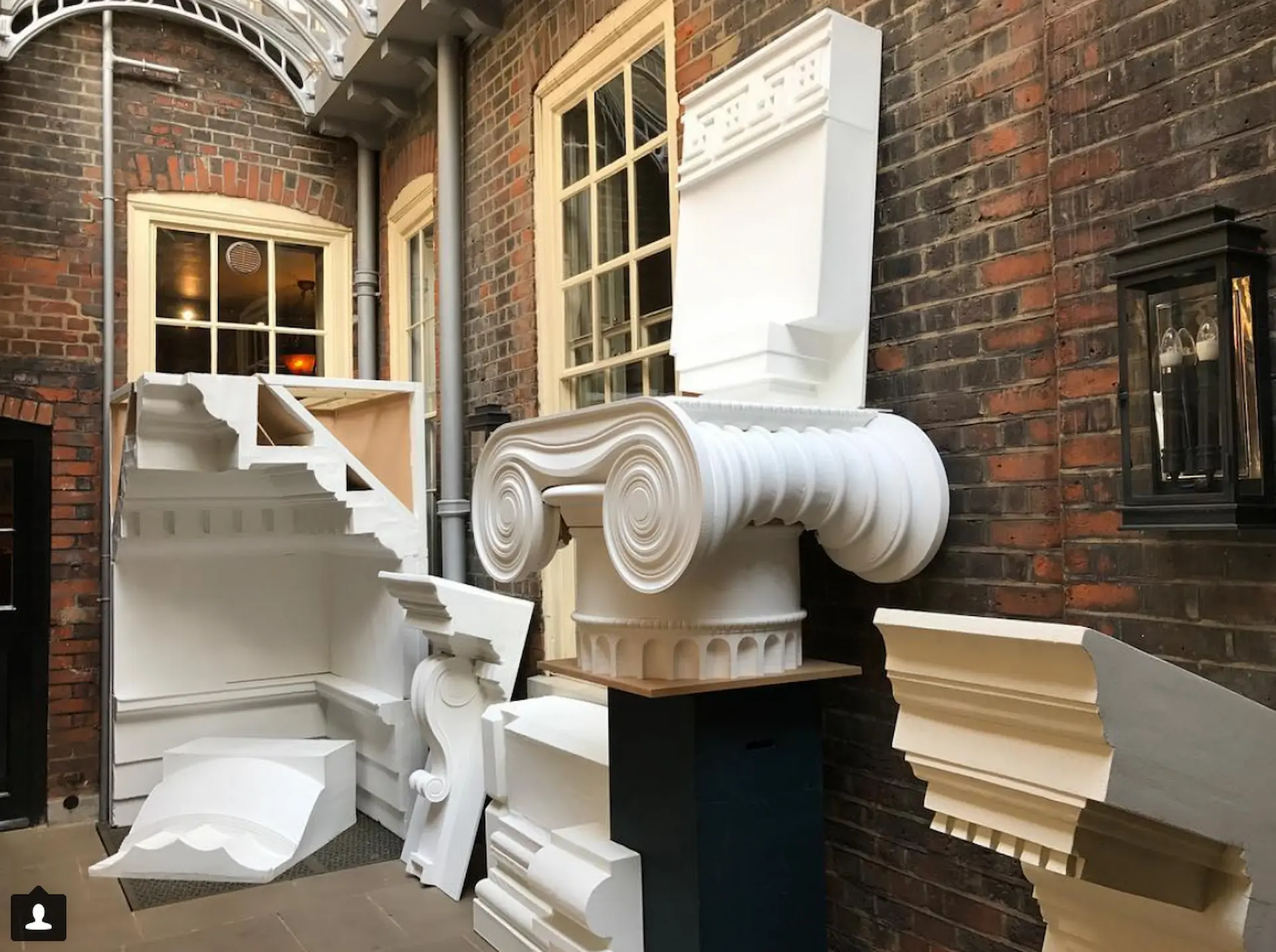 Full scale fragment models on display at the Art Worker's Guild, London, 2018
