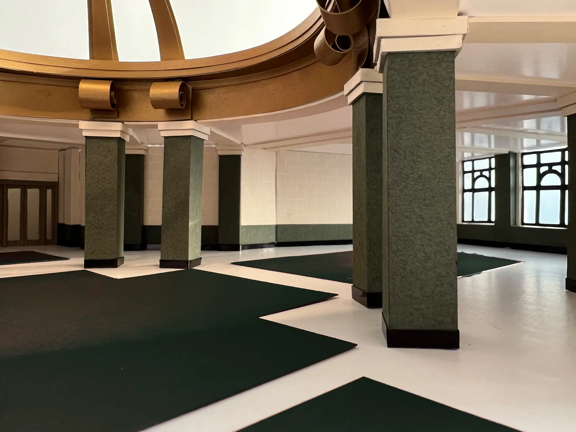 Reconstruction model of the Rotunda Court at the demolished Regent Palace Hotel, London, Kathleen O'Gara, 2022