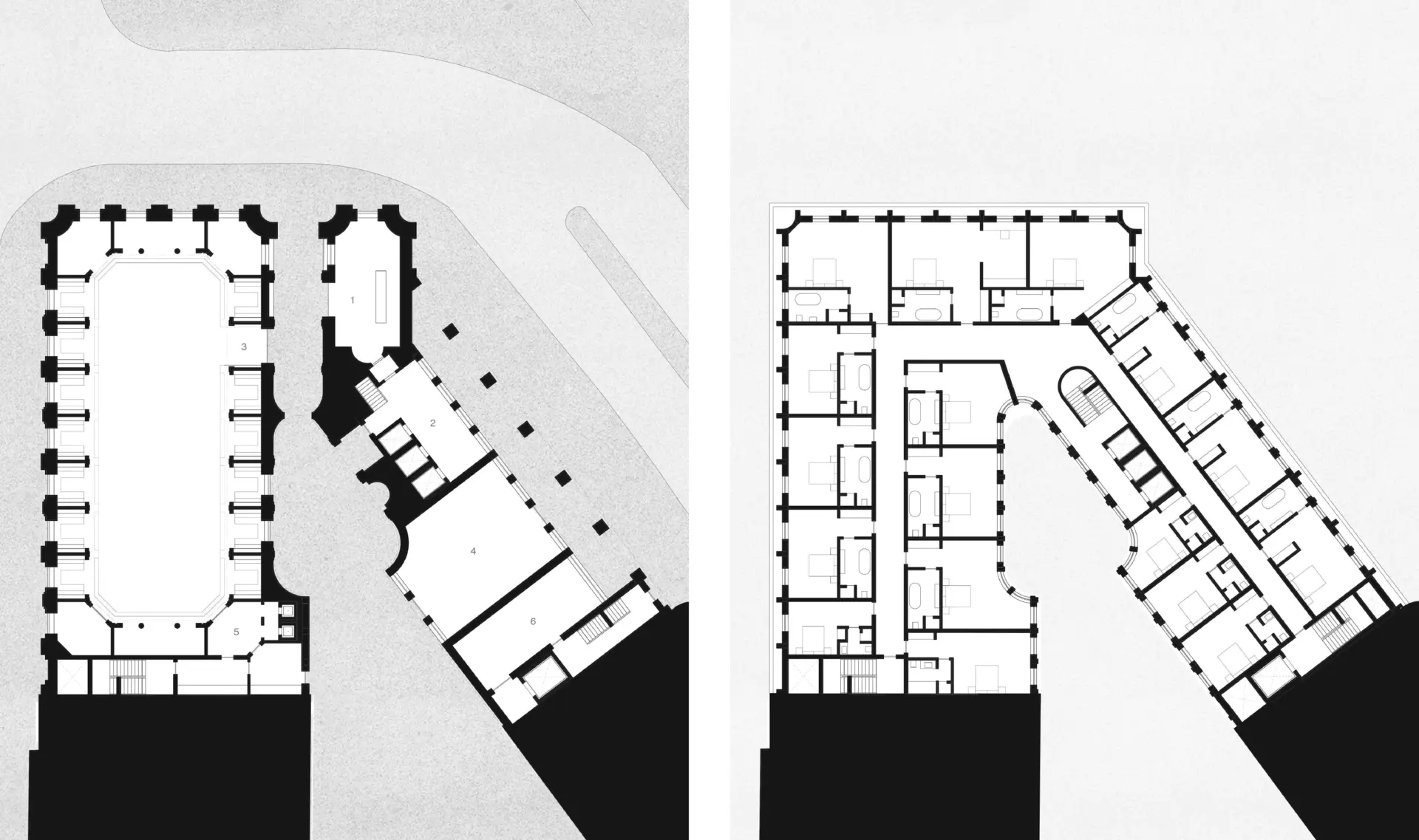 Hotel in Holborn, floor plans, Emily Walker, 2023