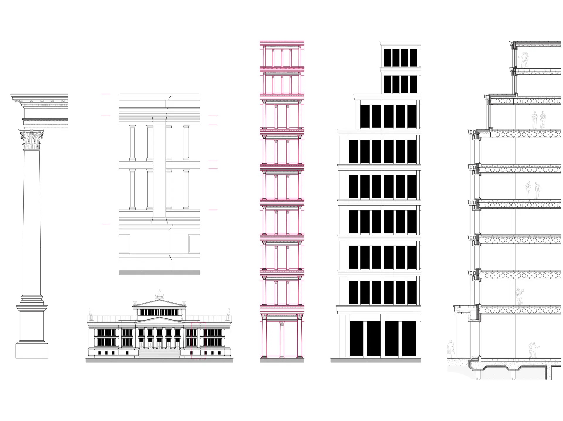 Livery Hall facade composition research, Joe Manuel, 2015